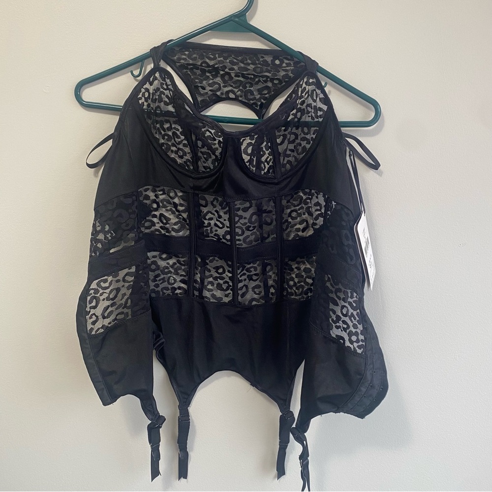 Black Coquette Bustier